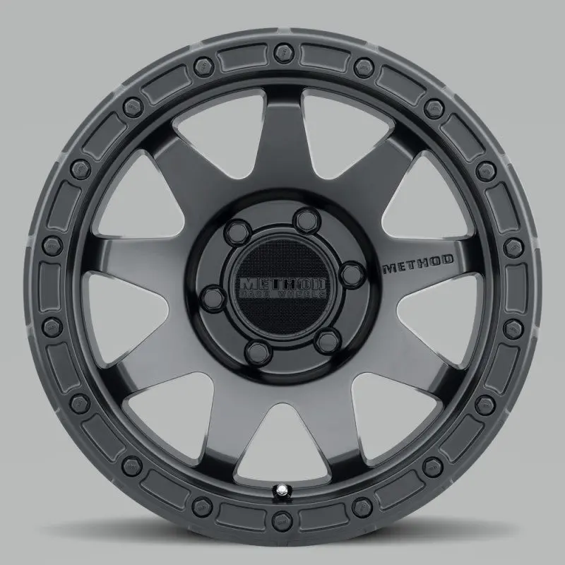 Method Mr317 17X8.5 0Mm Offset 6X5.5 106.25Mm Cb Matte Black Wheel 1