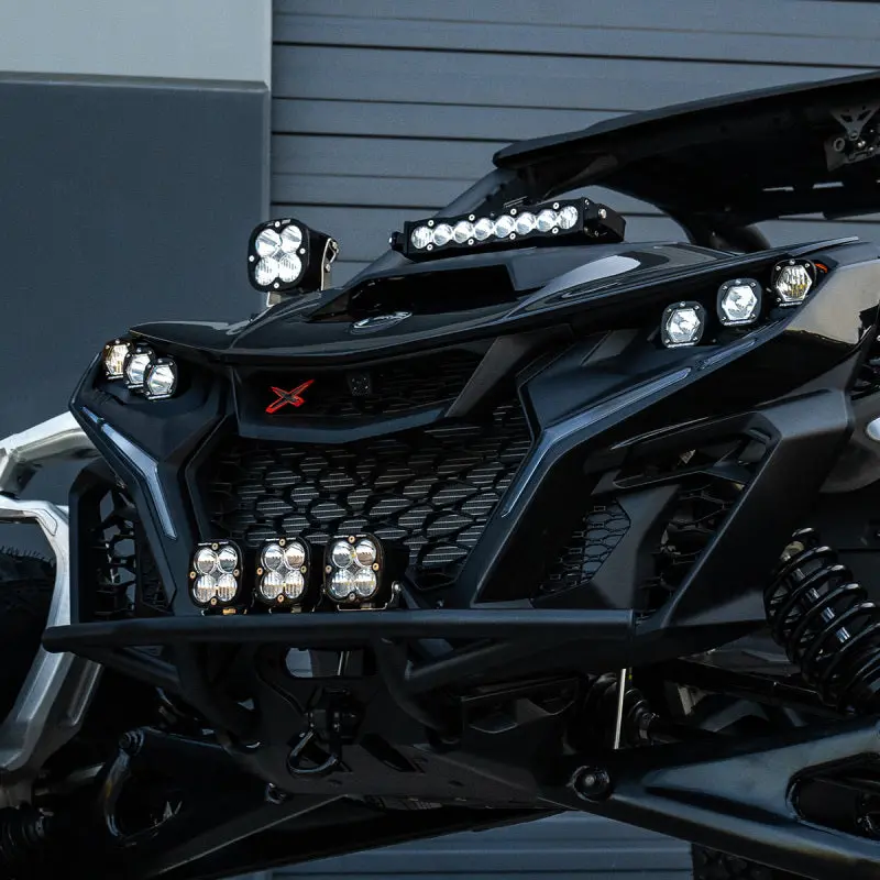 Baja Designs Can-Am Maverick R Clear 10In S8 Shock Tower Kit 1