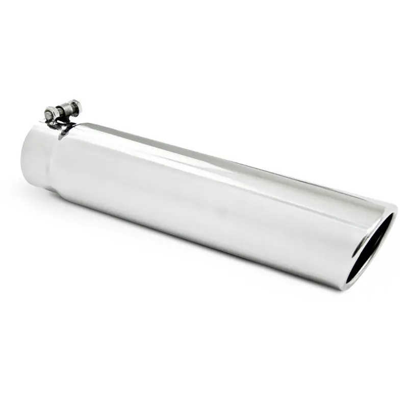 Mbrp Universal Tip 3.5In Od 3In Inlet 16In L Angled Cut Rolled End Clampless-No Weld T304 1