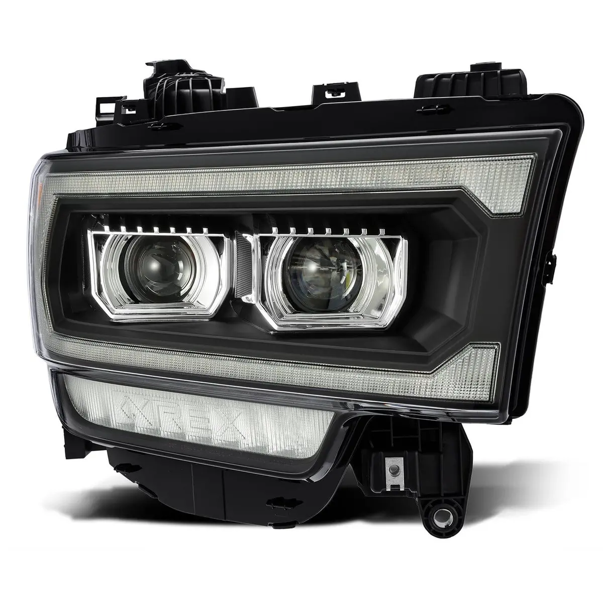 Alpha Rex 19-22 Ram 2500/3500/4500/5500 Luxx-Series Led Projector Headlights Black 2