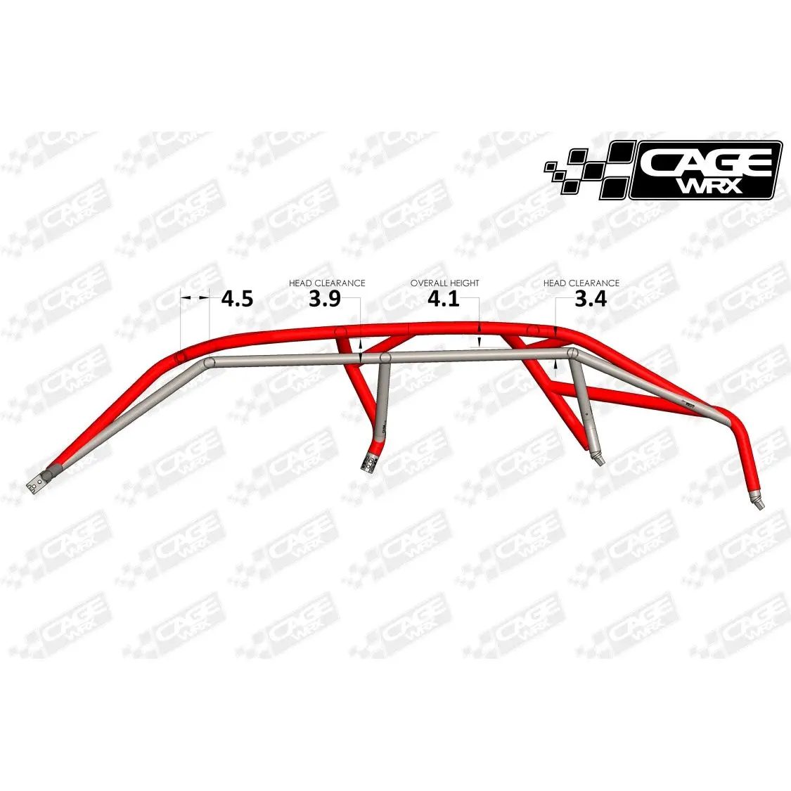 Polaris Rzr Turbo R 4 Raw Assembled Baja Spec Cage With Roof 3