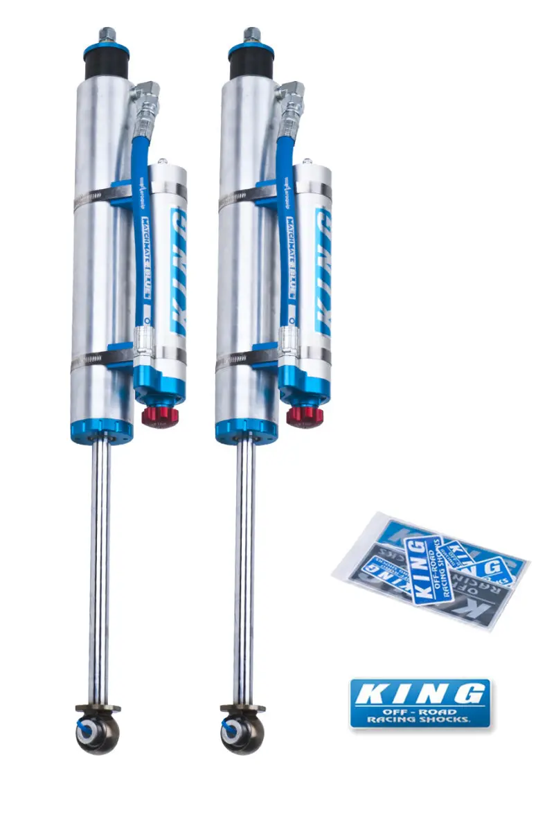 King Shocks 97-06 Jeep Wrangler Tj Front 2.5 Dia Piggy Hose Res Shock 3-5In Lift W/Adjuster (Pair) 1