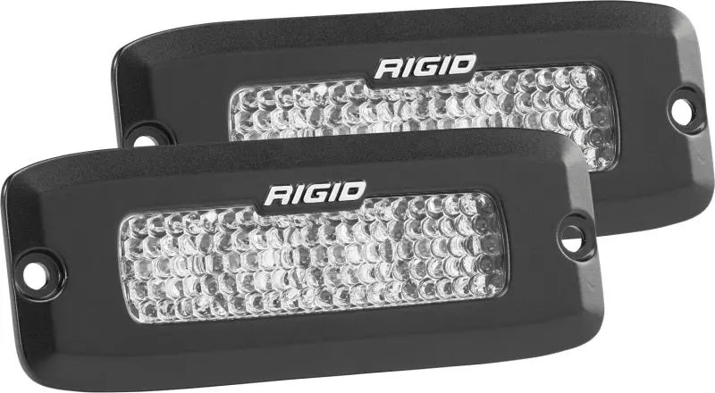 Rigid Industries Srq - 60 Deg. Lens - White - Flush Mount - Set Of 2 1