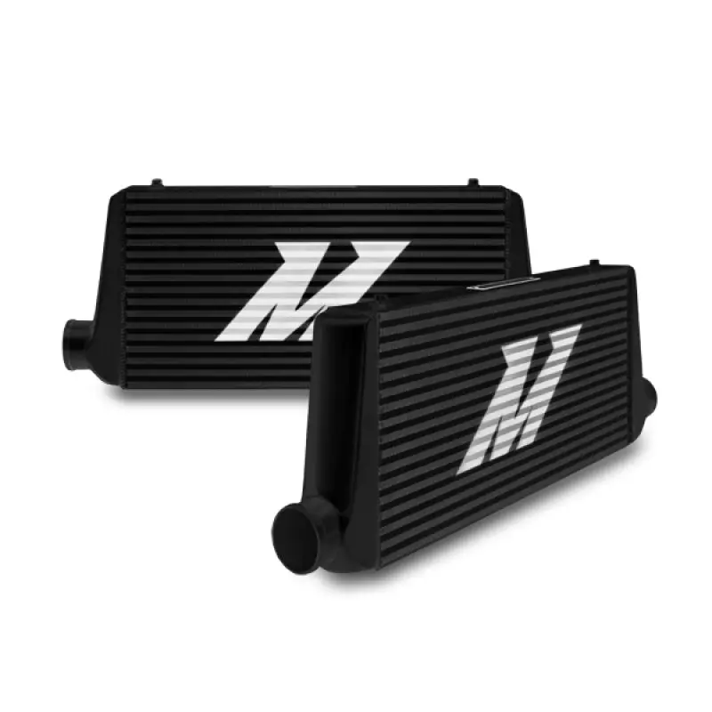 Mishimoto Universal Black R Line Intercooler Overall Size: 31X12x4 Core Size: 24X12x4 Inlet / Outlet 1