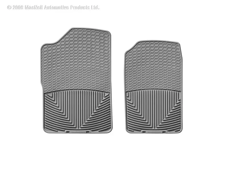 Weathertech 88-99 Gmc Sierra Extended Cab Front Rubber Mats - Grey 1