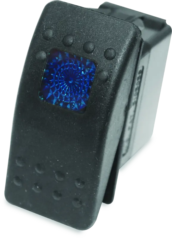 Dragonfire Racing Lighted Switch On/Off Rocker Switch Blue Lite 1