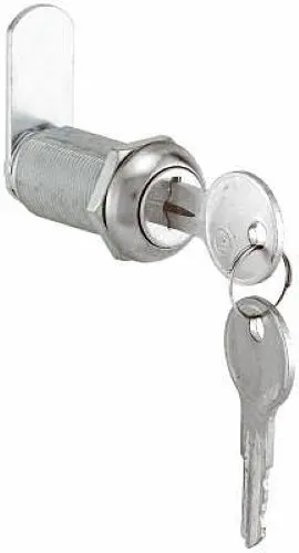 Prime Line Ccep 9950Ka 1-3/8" Stainless Steel Keyed Alike Drawer / Cabinet Lock - Quantity Of 2 1