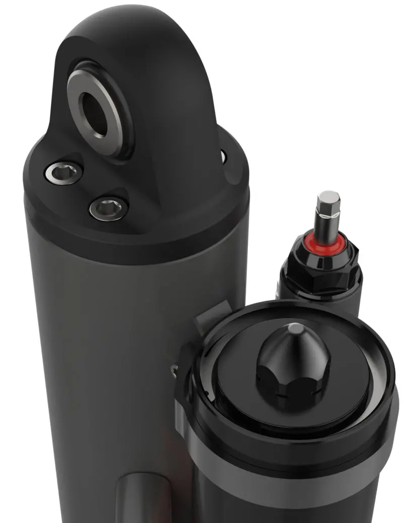 Fox 3.5 Factory Race 3/4In Shaft 5-Tube External Bypass 16In Piggyback Shock - Right 1