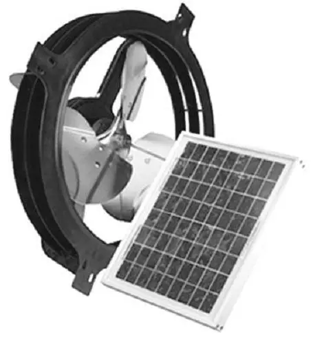 Air Vent 53560 / Npsg8 Solar Powered Gable Exhaust Fan - Quantity Of 1 1