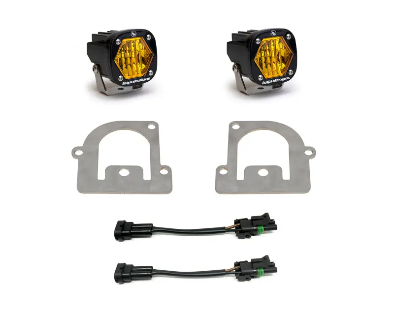 Baja Designs 21+ Ford Bronco Sport S1 Wc Led Fog Pocket Light Kit - Amber 1