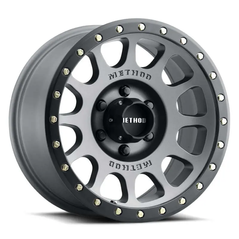 Method Mr305 Nv 18X9 / -12Mm Offset / 6X5.5 Bp / 108Mm Cb / Titanium - Matte Black Lip Wheel 1