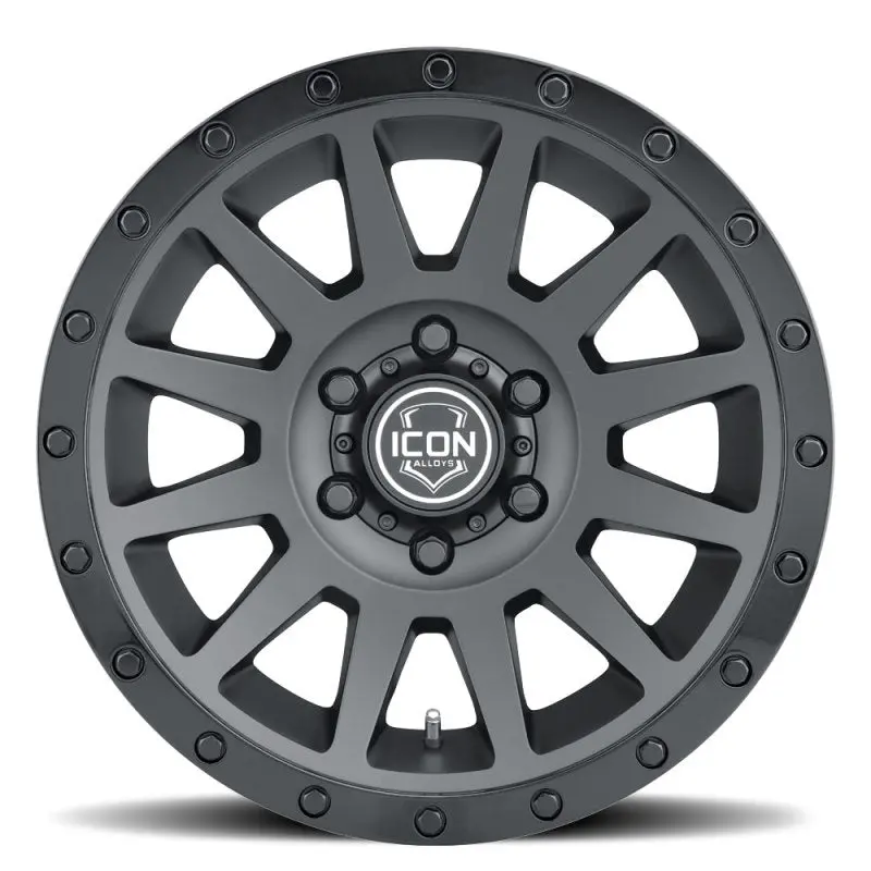 Icon Compression 17X8.5 6X5.5 25Mm Offset 5.75In Bs 95.1Mm Bore Double Black Wheel 2