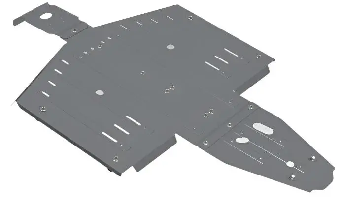 Polaris General Alloy Central Skid Plate 1