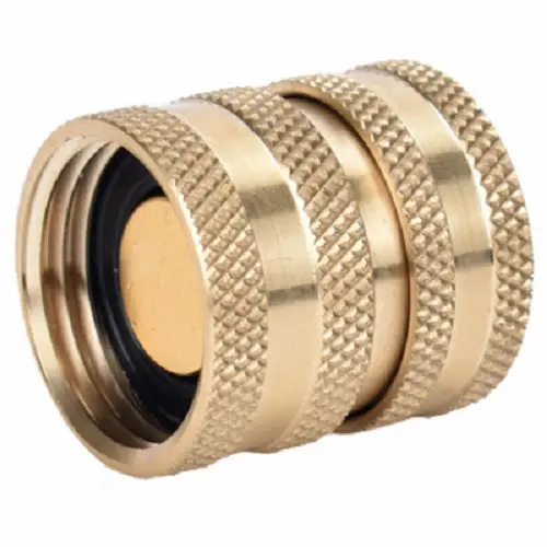 Zhejiang 30021 Solid Brass Female Garden Hose Quick Connector - Quantity Of 4 1