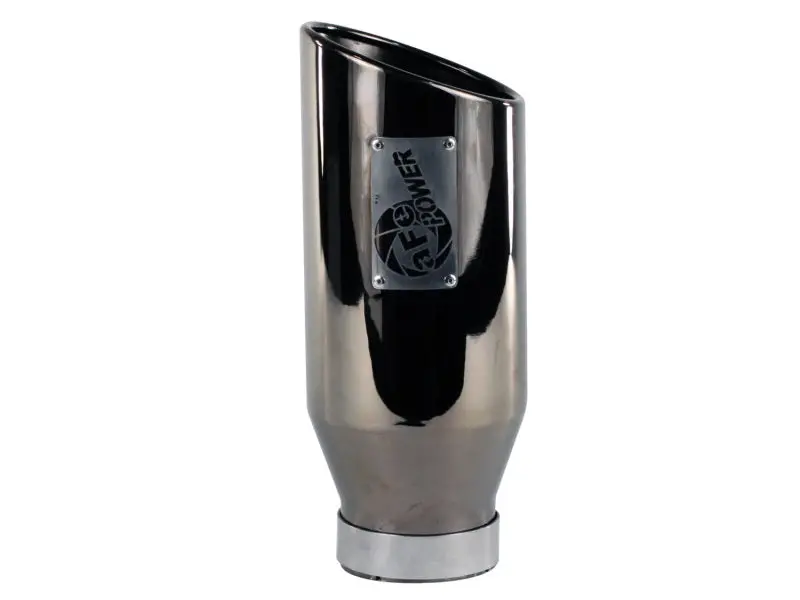 Afe Machforce Xp Exhausts Tips Ss-304 Exh Tip 4In X 6Out X 15L Bolt-On (Blk Chrome) 1