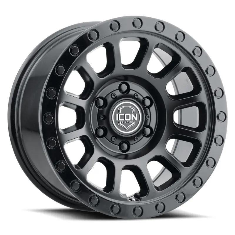 Icon Hulse 18X9 8X6.5 12Mm Offset 5.5In Bs Double Black 1