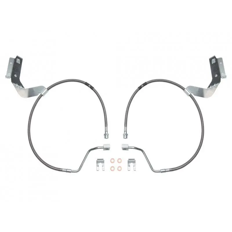 Icon 2017-Up Ford F250/F350 2.5" Extended Stainless Steel Brake Line Kit 1
