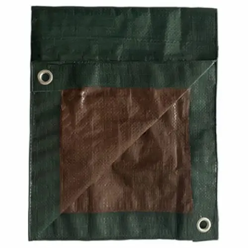 Itm Md-Gt-Gb-3050 30' X 50' Green & Brown Polyethylene Storage Tarp - Quantity Of 1 1