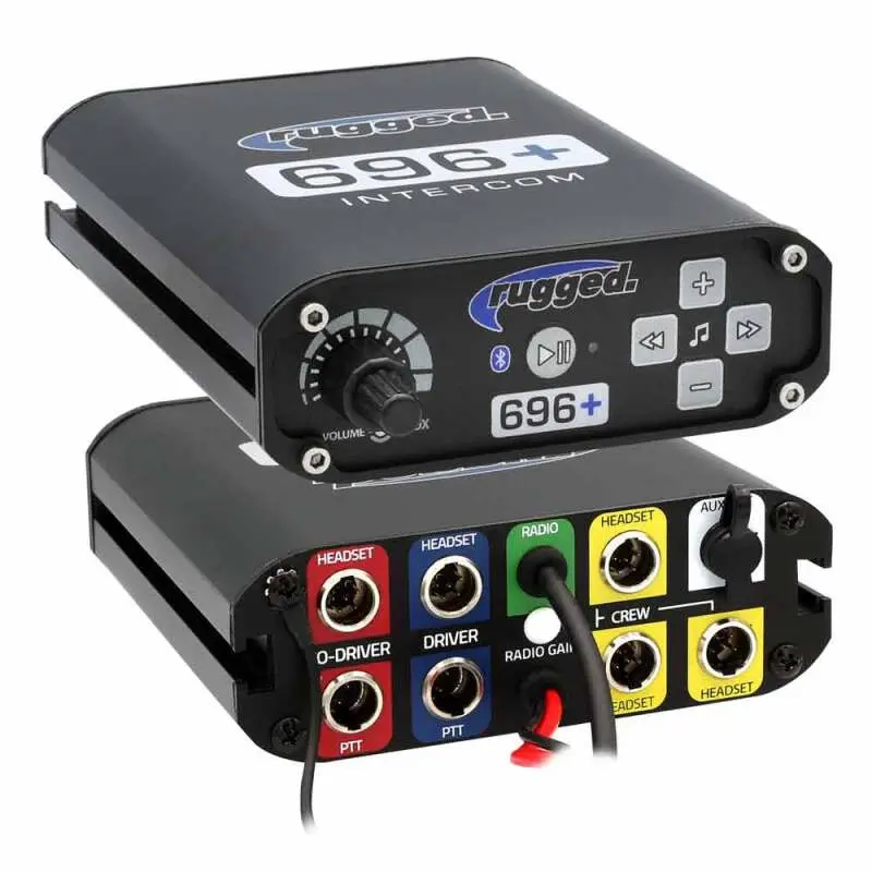 Rugged Radios 696 Plus Complete Master Communication Kit With Intercom And 2-Way Radio G1 Gmrs 1