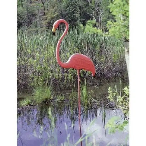 Union 62565 Realmingo 52" Original Featherstone Pink Plastic Lawn Flamingo - Quantity Of 6 1