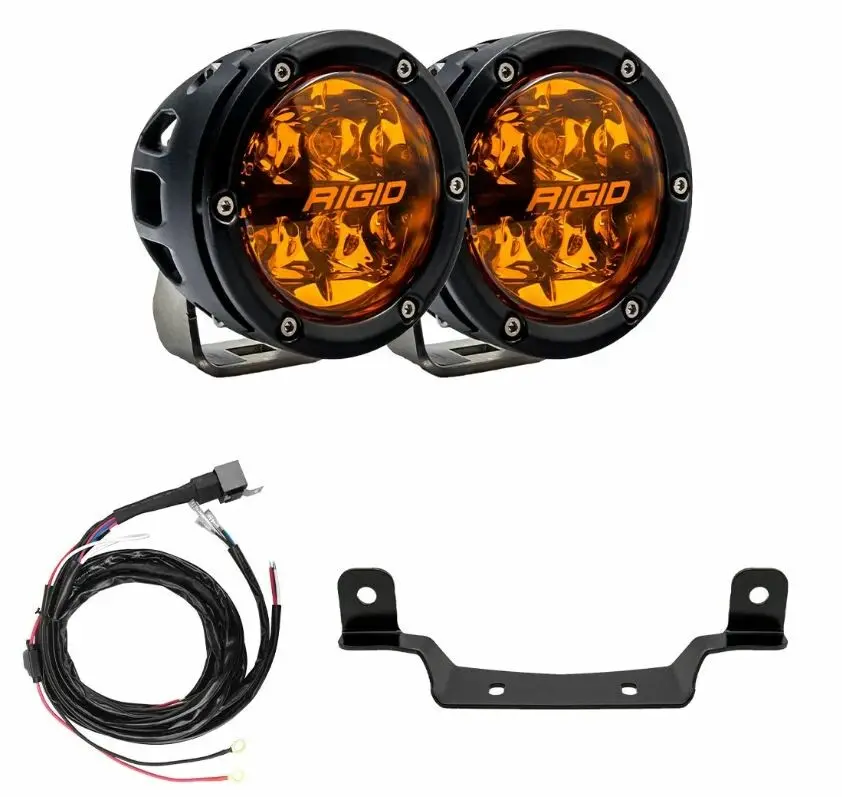 Rigid Rzr 360 Series Amber Pro Grille Light Kit (Pro R/Turbo R) 1