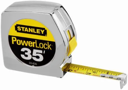 Stanley 33-835 35' Foot Powerlock Classic Tape Measure Ruler - Quantity Of 2 1