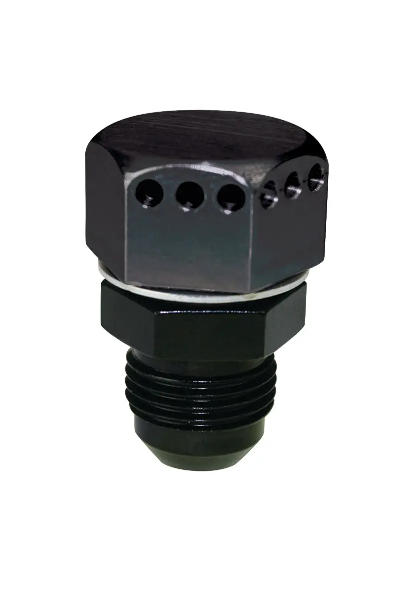 Moroso Positive Seal Vented Fitting -10An Male - Aluminum - Single 1
