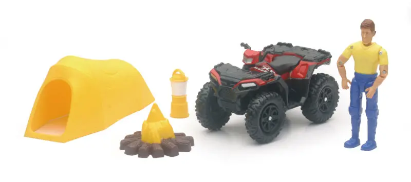 New Ray Toys Polaris Sportsman Xp1000 Camping Set/ Scale - 1:18 1