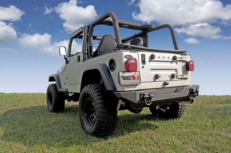 Rugged Ridge Xhd Rear Bumper 76-06 Jeep Cj / Jeep Wrangler 1