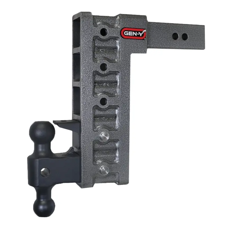 Gen-Y Mega Duty 2.5In Shank 12In Drop 3K Tw 21K Hitch W/Gh-061 Dual-Ball/Gh-062 Pintle Lock 1