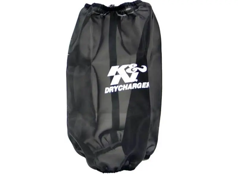 K&N 6.625In Base Id / 5.25In Top Id / 9.5In H Round Tapered Black Drycharger Air Filter Wrap 1