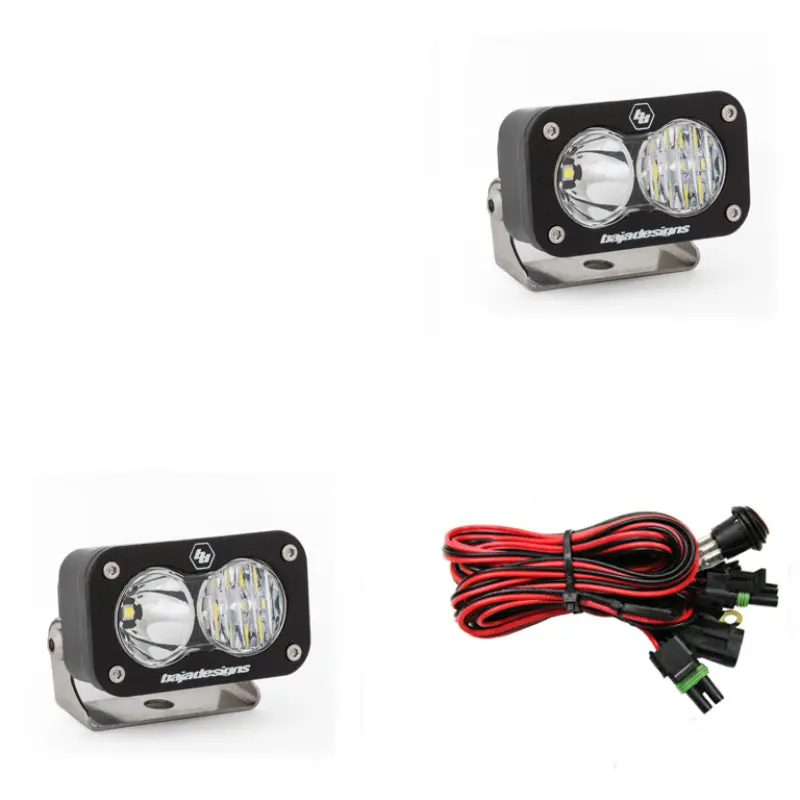 Baja Designs S2 Sport Driving Combo Pattern Pair Led Work Light - Clear 1