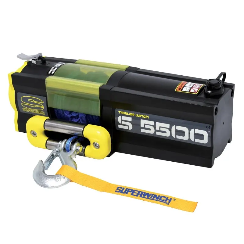 Superwinch 5500 Lbs 12V Dc 1/4In X 60Ft Synthetic Rope S5500 Winch 1