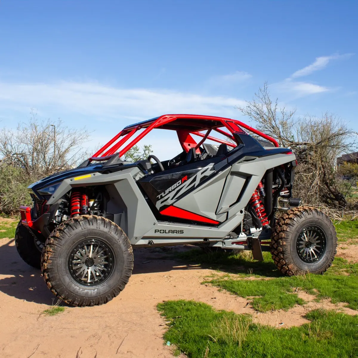 Polaris Rzr Turbo R Raw Shorty Cage W/ Light Pocket (Sale) 1