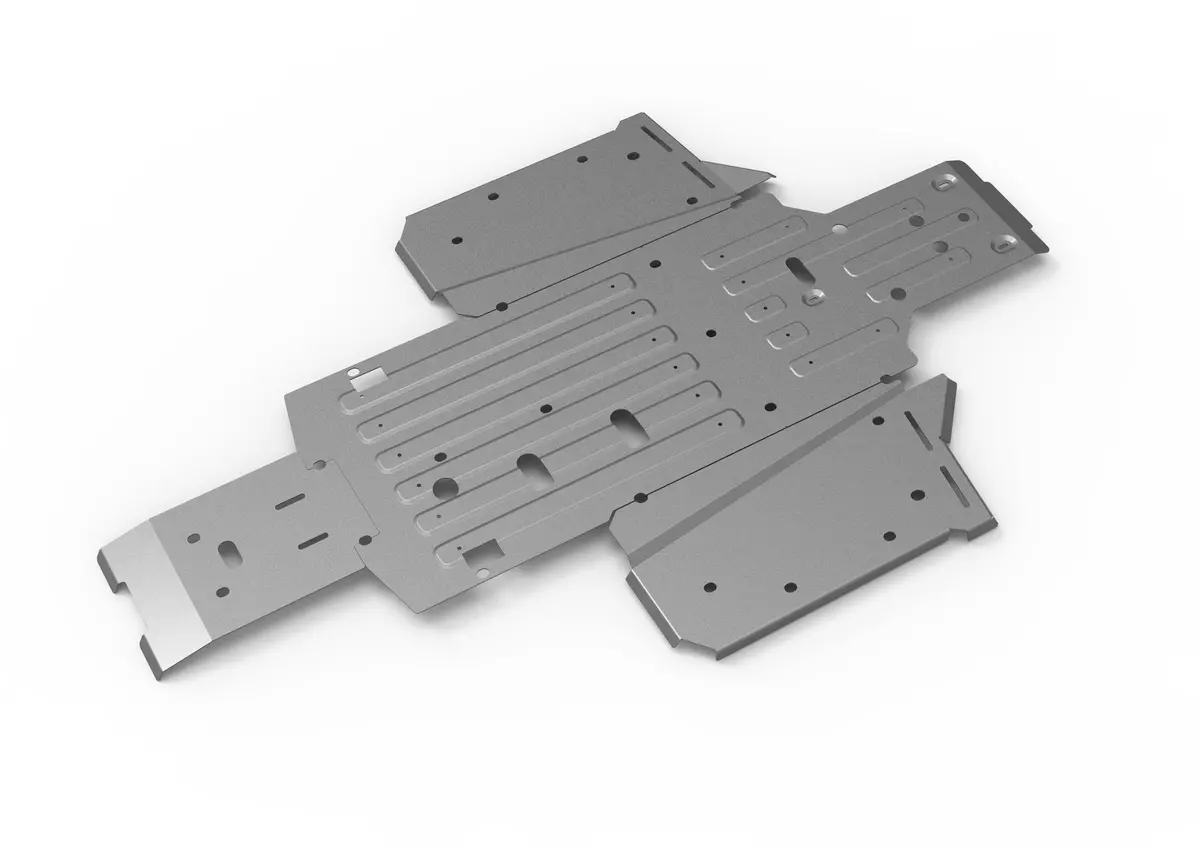Honda Pioneer 1000 (2022+) Alloy Central Skid Plate 1