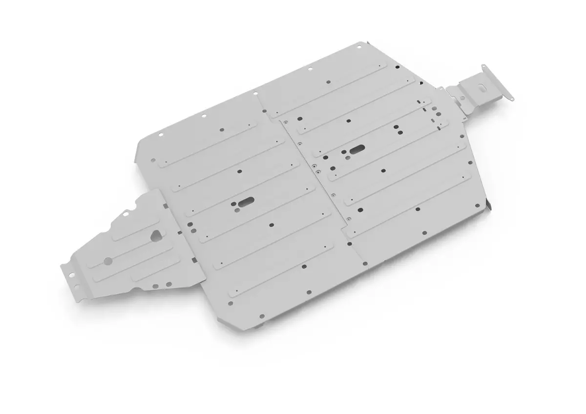 Polaris Ranger Xp 1000 Crew Alloy Central Skid Plate 1