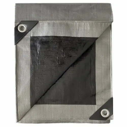Itm Hd-Gt-Sb-1012 10' X 12' Black & Silver Polyethylene Tarp - Quantity Of 1 1