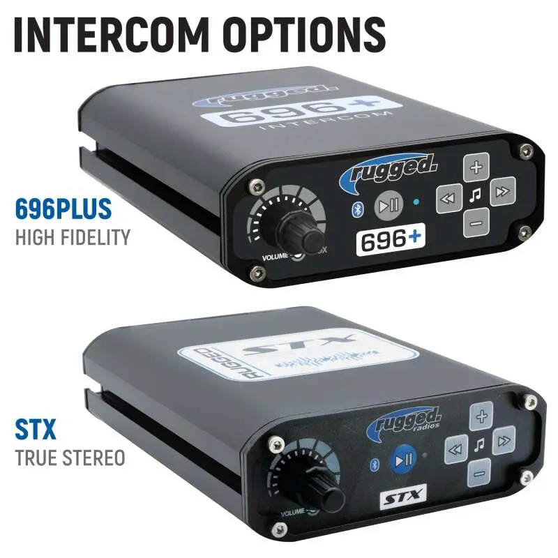 Rugged Radios Polaris Rzr Xp 1000 Complete Comm Kit With Bt Intercom 2-Way Radio 696 Plus / G1 Gmrs 1
