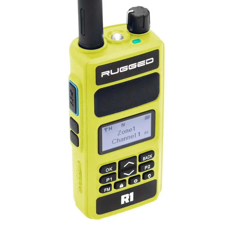 Rugged Radios Rugged R1 - Business Band Two Way Handheld Radio - Digital And Analog Safety Yellow 1