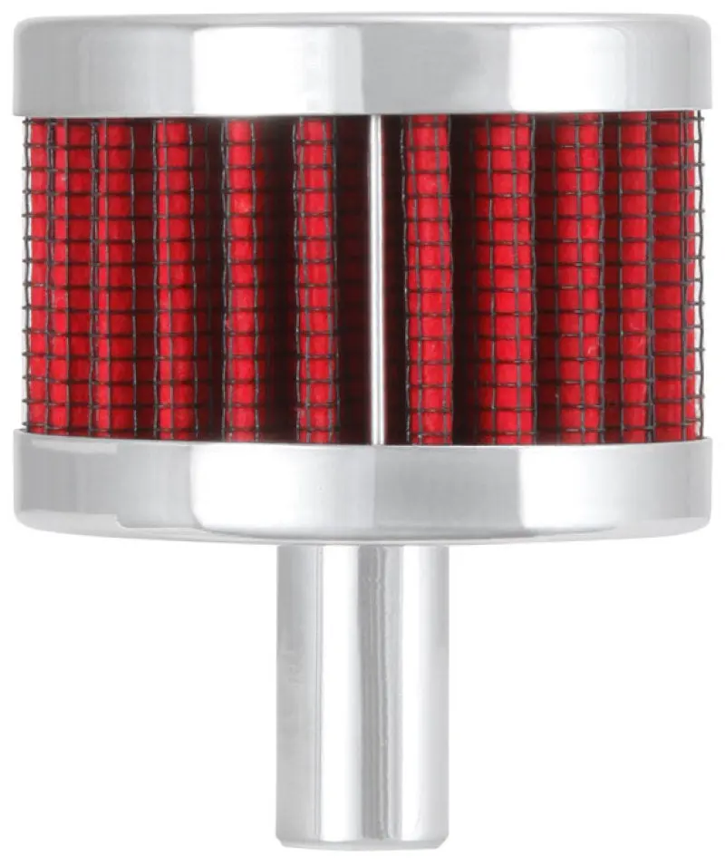 K&N Steel Base Chrome Top Crankcase Vent Filter 1/2In. Vent / 2In. Od / 1-1/2In. Height 1