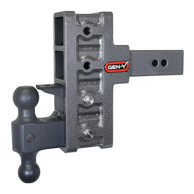 Gen-Y Mega Duty 2.5In Shank 6In Offset Drop 21K Hitch W/Gh-061 Dual-Ball/Gh-062 Pintle Lock 1