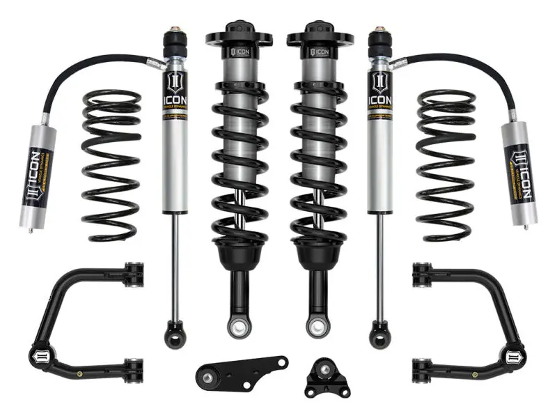 Icon 2024+ Toyota Tacoma 1.25In-3In Stage 3 Suspension System Tubular W/ Triple Rate Spring 1