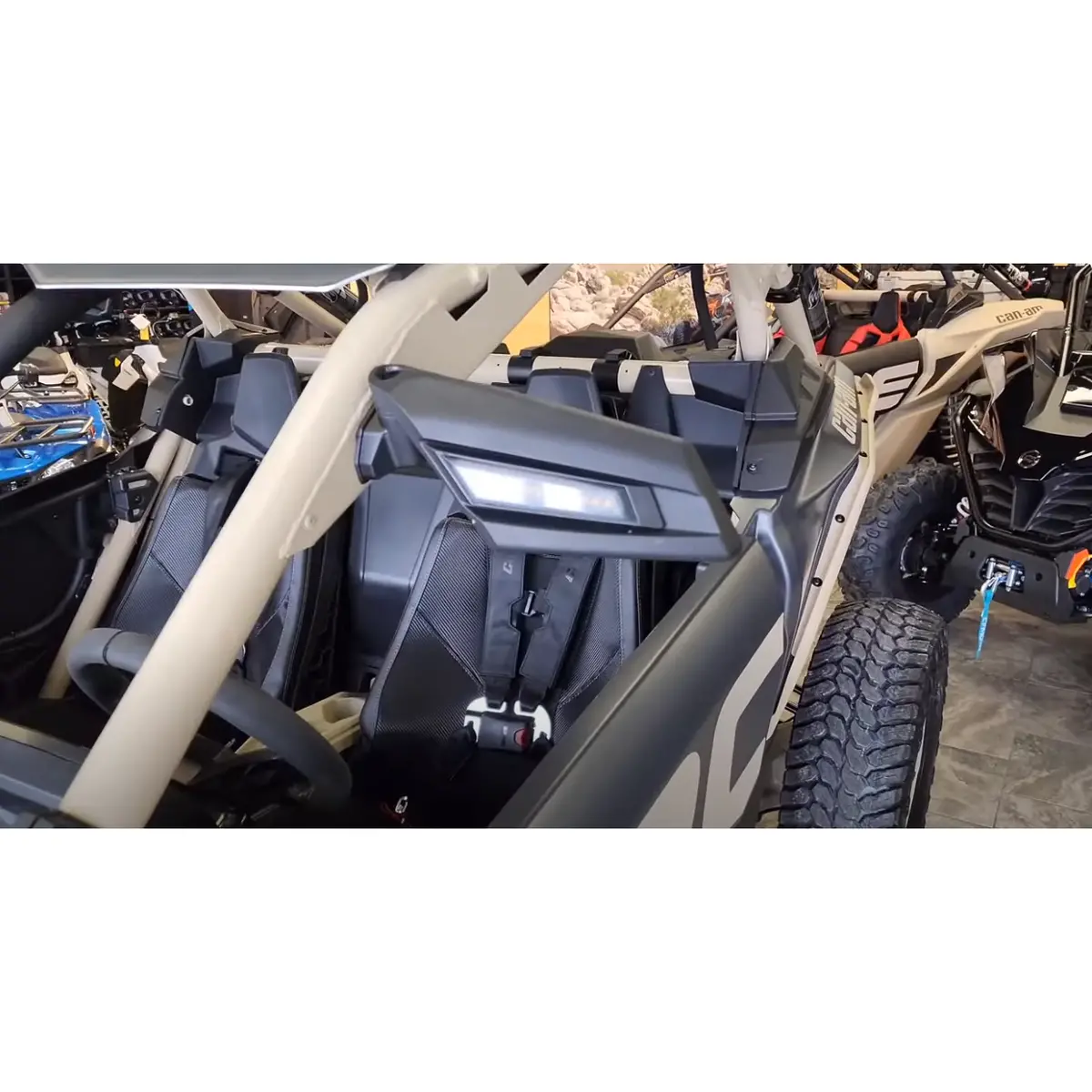 Can Am X3 Side Mirrors With Turn Signals 1