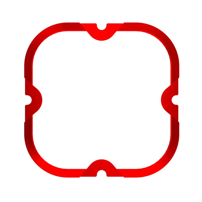 Kc Hilites Flex Era 4 Color Bezel Ring Red (Ea) 1