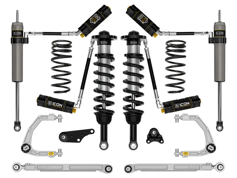 Icon 2024+ Toyota Tacoma 1.25In-3In Stage 8 Suspension System Billet W/ Triple Rate Spring 1