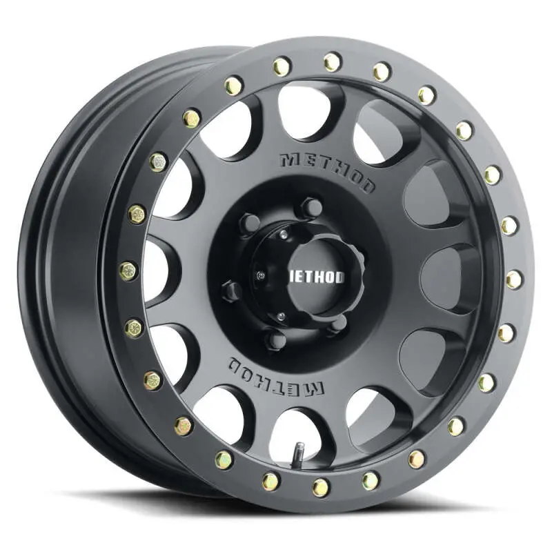Method Mr105 V3 Beadlock 17X9 -38Mm Offset 8X6.5 130.81Mm Cb Matte Black Wheel W/ Bh-H24125 1