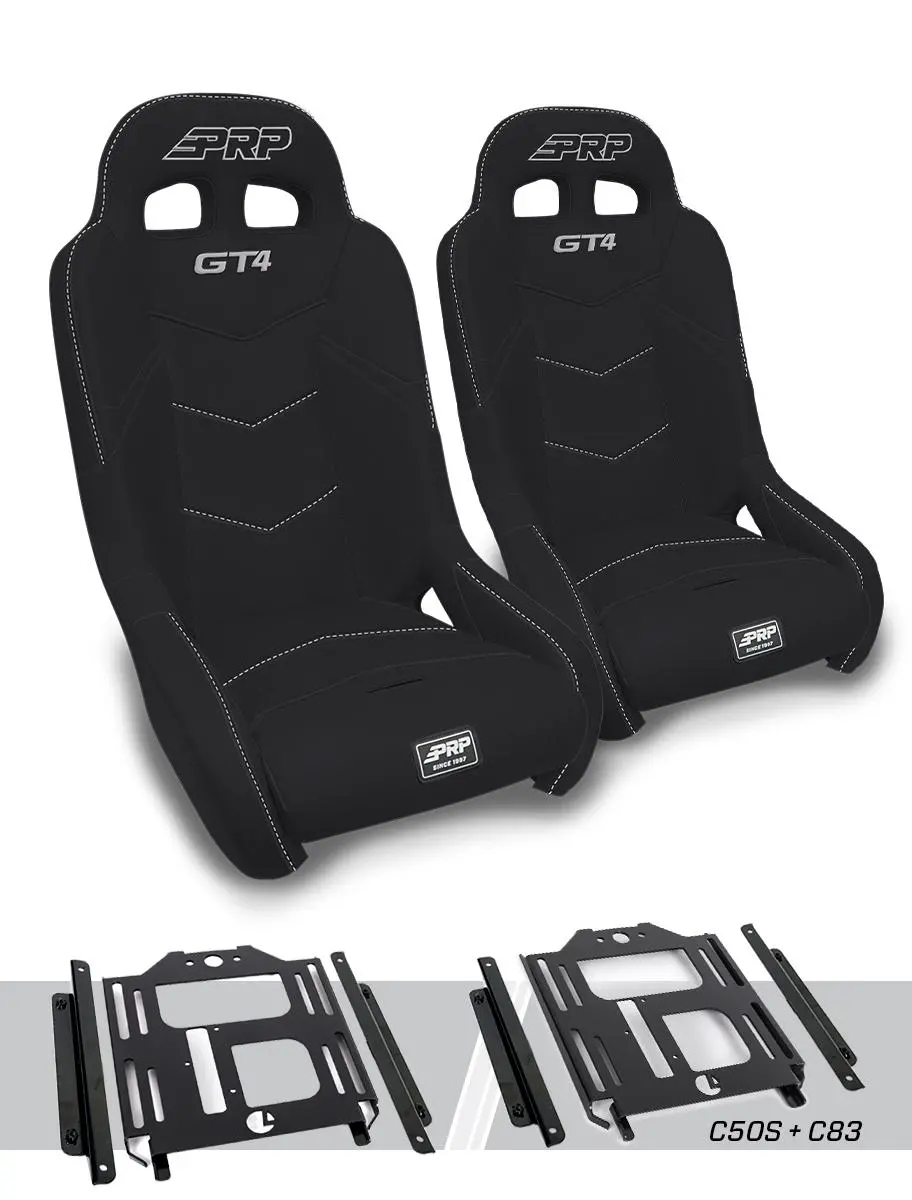 Gt4 Suspension Seats Kit For Polaris Rzr 570, 800, 900 (Pair) 1