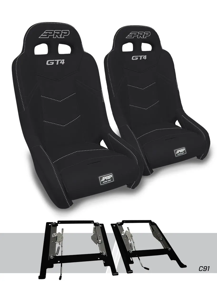 Gt4 Suspension Seats Mount & Slider Kit For Can-Am Maverick X3 & Maverick R (Pair) 1