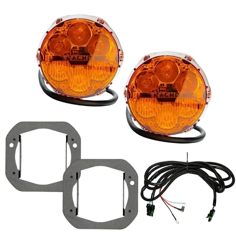 Nacho Lighting Jeep Jl/Jt Sae Combo Amber Plug N Play Fog Light Kit (1Pc Bumper Kit) 1
