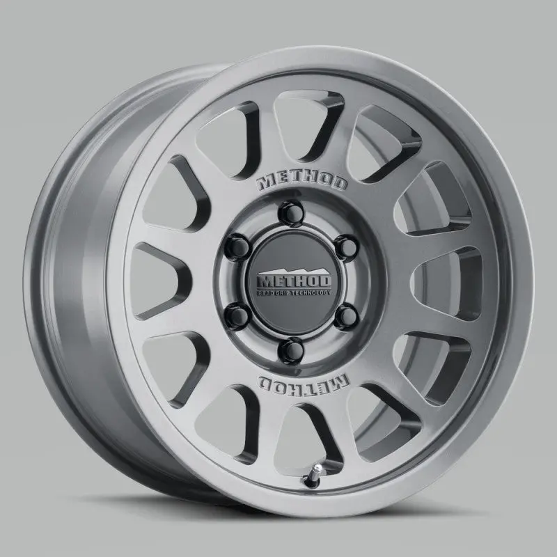Method Mr703 17X7.5 +50Mm Offset 6X130 84.1Mm Cb Gloss Titanium Wheel 1